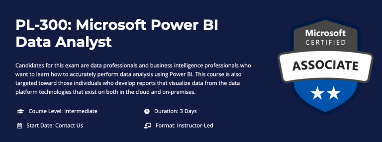 PL-300: Microsoft Power BI Data Analyst