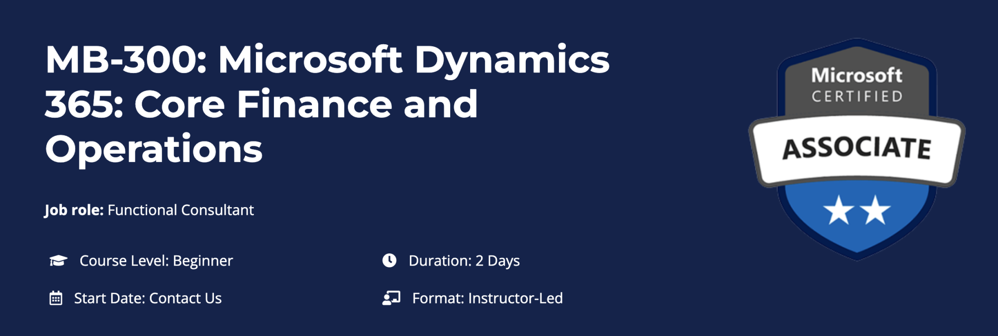 MB-300: Microsoft Dynamics 365: Core Finance and Operations