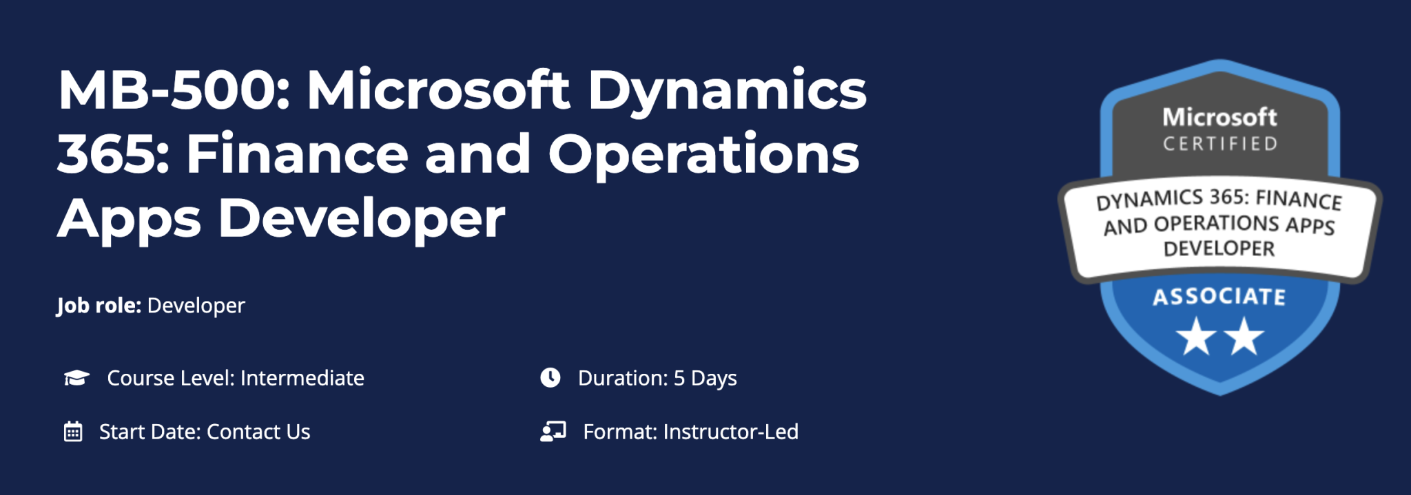 MB-500: Microsoft Dynamics 365: Finance and Operations Apps Developer