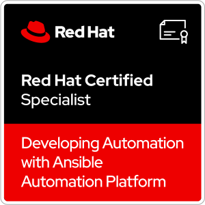 Red Hat® Certified Specialist in Developing Automation with Ansible Automation Platform-min