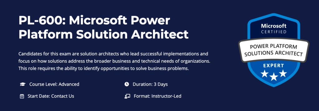 PL-600: Microsoft Power Platform Solution Architect